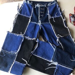 Retro bell bottom jeans